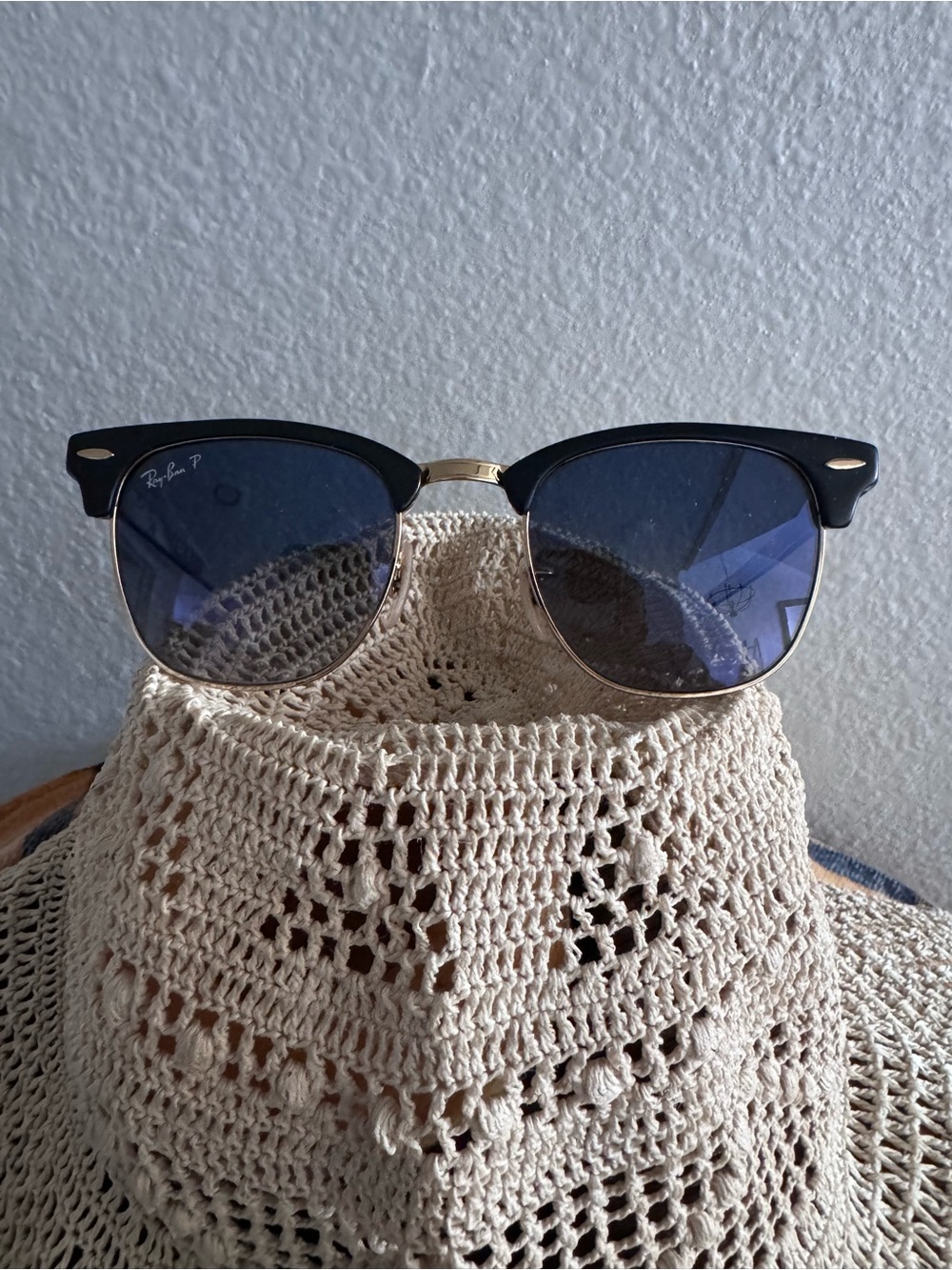 Ray-Ban Clubmaster Sunglasses in Black and Blue